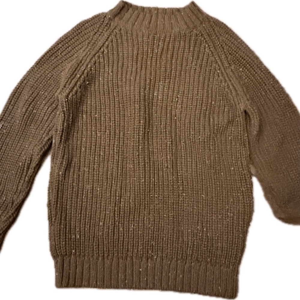 Fin & Vince Brown Cotton Sweater nwt